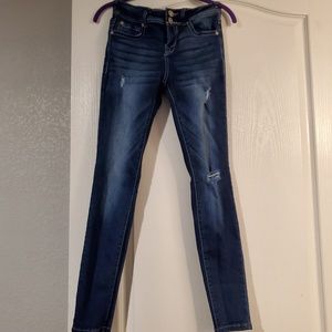 Dark Distressed Jeggings